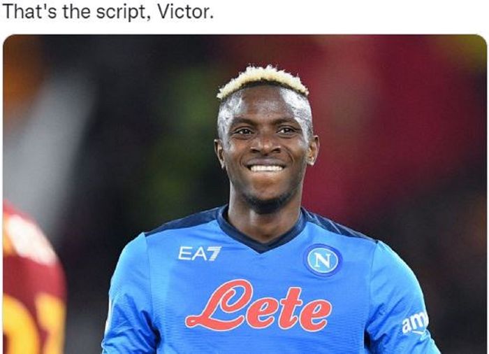 Penyerang Napoli, Victor Osimhen.