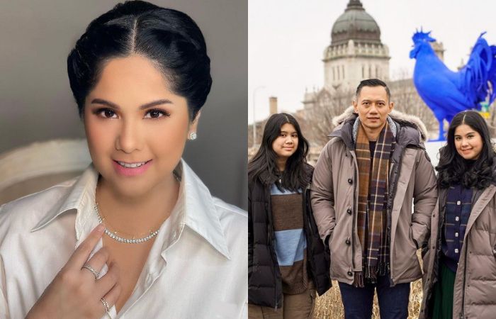 Annisa Pohan dan keluarganya.