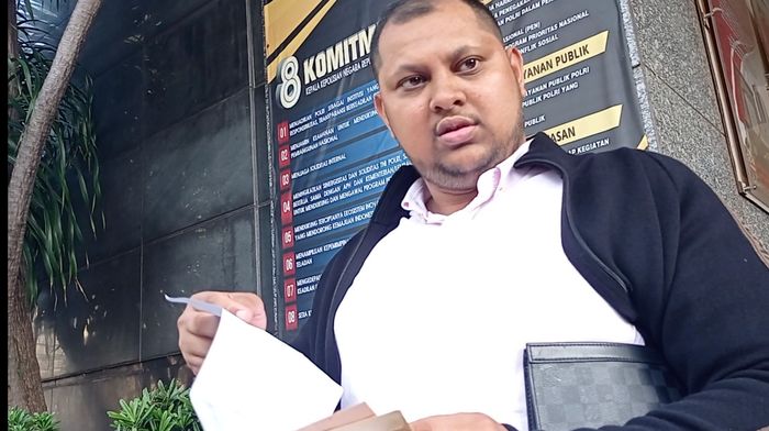 Kuasa hukum Uci Flowdea, Ahmad Ramzy saat ditemui di Polda Metro Jaya, Rabu (6/7/2022).