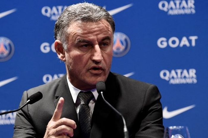 Pelatih Paris Saint-Germain, Christophe Galtier.