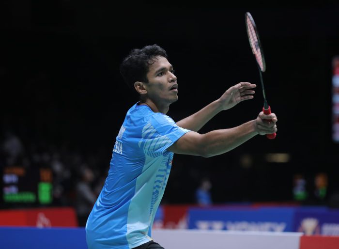 Aksi Chico Aura Dwi Wardoyo pada babak perempat final Malaysia Masters 2022, Jumat (8/7/2022)