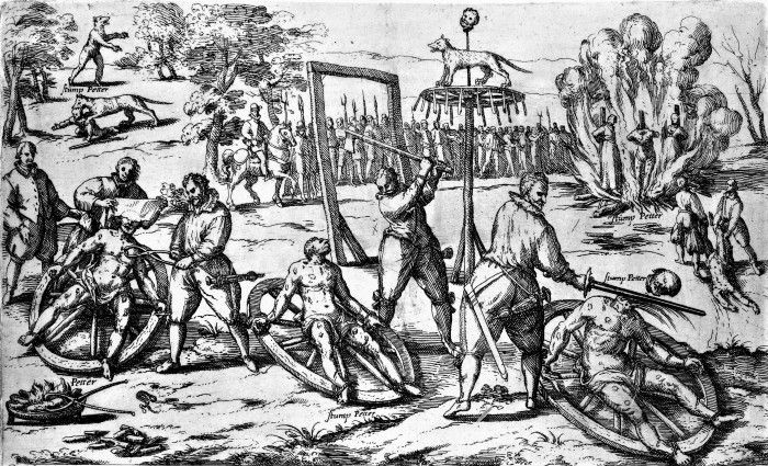Eksekusi yang sadis kepada manusia serigala, Peter Stummp di tahun 1589.