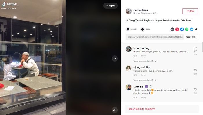 Unggahan video TikTok&nbsp;@rochmitisna.