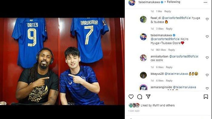 Taisei Marukawa menyetujui julukan Tsubasa-Hyuga untuk duetnya dengan Carlos Fortes di PSIS Semarang. 