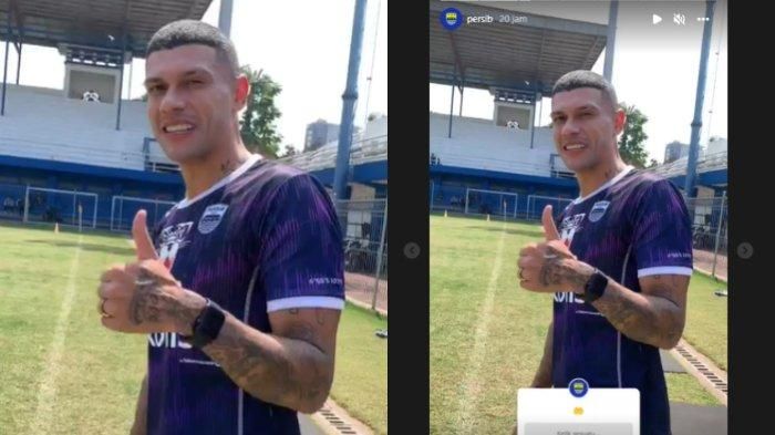 Ciro Alves terlihat ikut latihan bersama Persib Bandung jelang melawan Madura United, Selasa (16/7/2022).