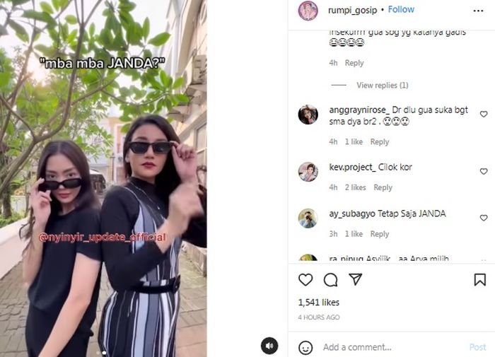 Ririn Dwi Ariyanti dan Tsania Marwa sebut bangga menjadi janda.