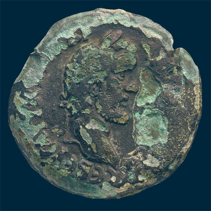 Bagian depan koin zodiak berusia 1.850 tahun.