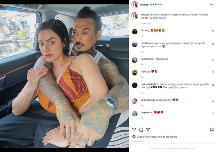 Bahagianya Jerinx bebas dari penjara langsung bertemu Nora Alexandra 