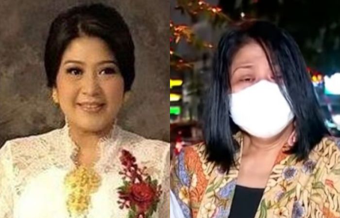 Potret Putri Candrawathi yang beredar, dan sosok wanita yang disebut-sebut sebagai Putri Candrawathi saat mendatangi Mako Brimob 