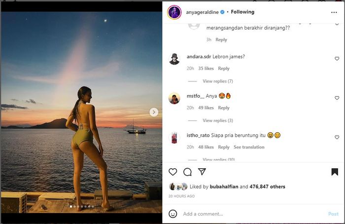 Unggahan Anya Geraldine