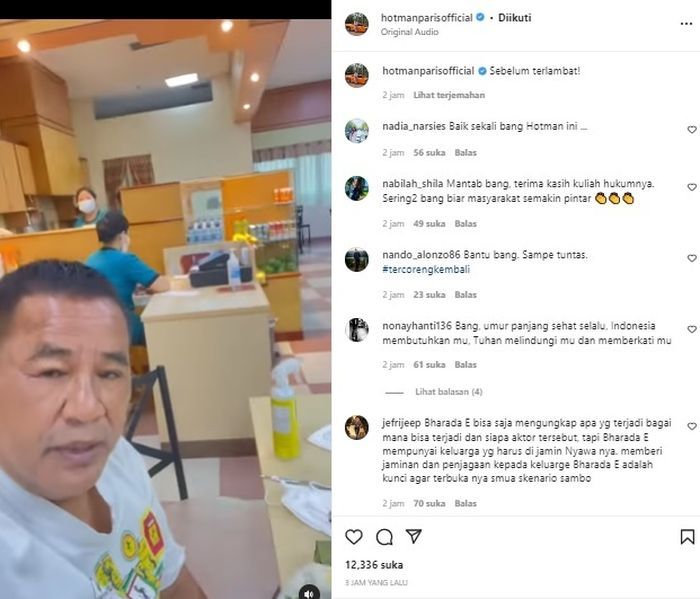 Hotman Paris dibawa ke UGD 