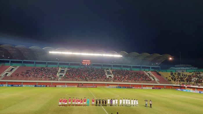 Timnas U-16 Indonesia vs Myanmar di Semifinal Piala AFF U-16 2022 di Stadion Maguwoharjo, Sleman, Yogyakarta, Rabu (10/8/2022).