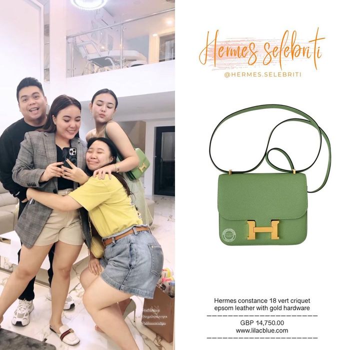 Tas Hermes Constance Vert Criquet milik Amanda Manopo.