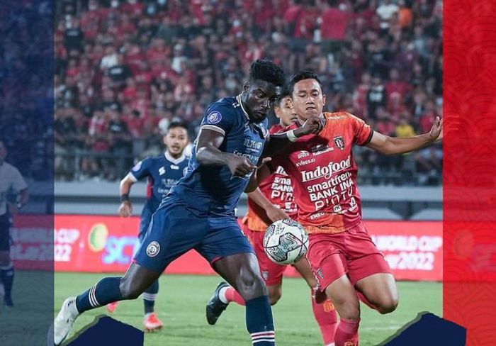 Laga pekan keempat Liga 1  2022-2023  antara Bali United vs Arema FC di Stadion I Wayan Dipta, Gianyar Bali, Sabtu (13/8/2022)