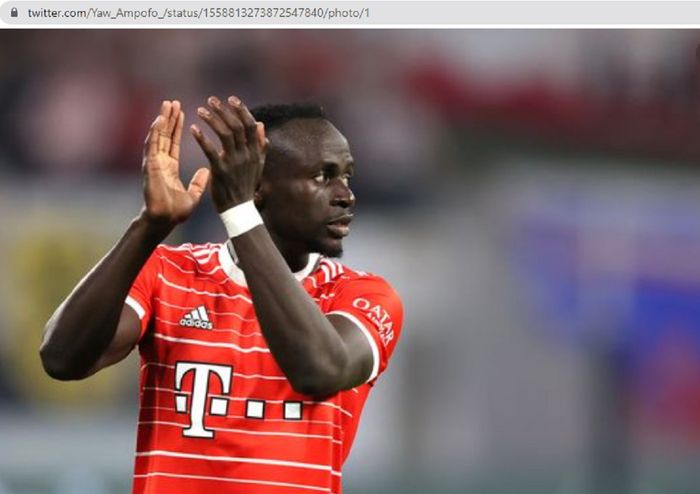 Penyerang Bayern Muenchen, Sadio Mane.