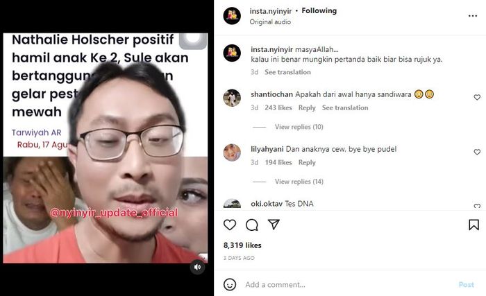 Nathalie Holscher dirumorkan hamil lagi.