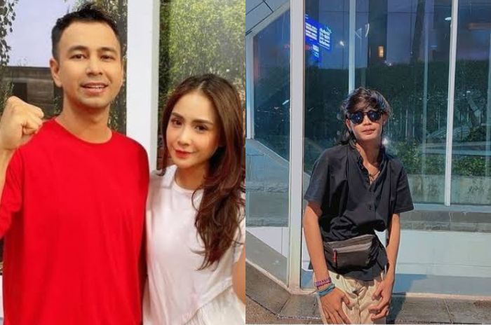 Kolase foto Raffi Ahmad, Nagita Slavina, dan Bonge