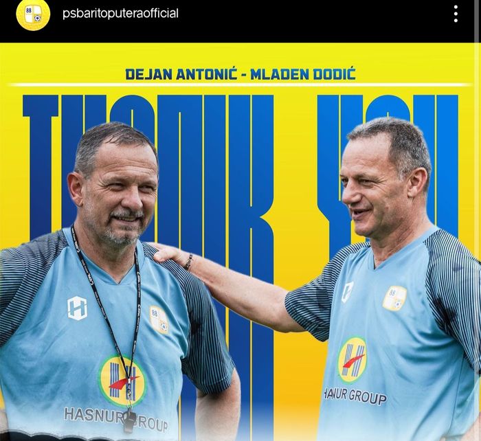 Barito Putera dan Dejan Antonic memutuskan untuk mengakhiri kerja sama pada Kamis (25/8/2022).