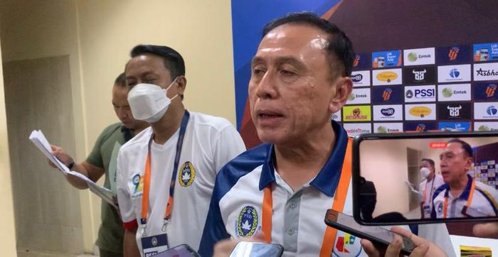 Ketua Umum PSSI, Mochamad Iriawan, saat ditemui di Stadion Si Jalak Harupat Soreang, Bandung, Jawa Barat, Minggu (28/8/2022).