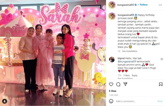 Postingan Bunga Zainal