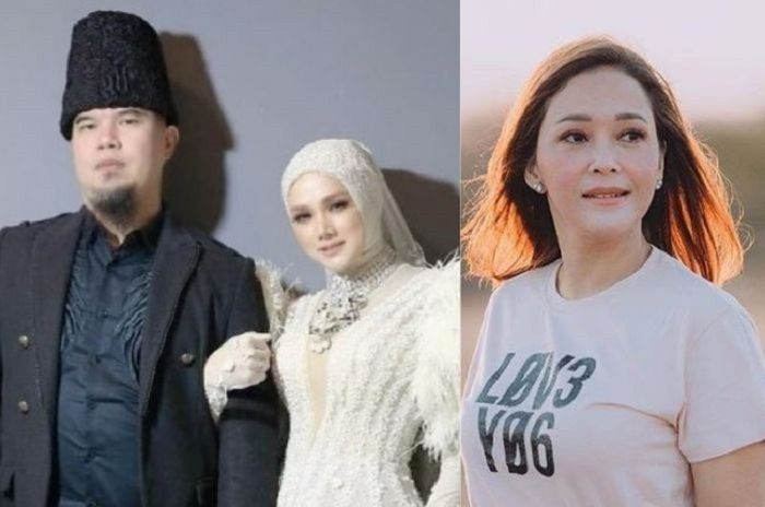 Kolase foto Ahmad Dhani, Mulan Jameela, dan Maia Estianty