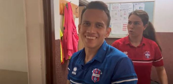 Egy Maulana Vikri buka suara usai dirinya gagal main untuk FC Vion Zlate Moravce saat melawan AS Trencin pada pekan kesembilan Liga Slovakia (Fortuna Liga) 2022-2023, Sabtu (3/9/2022).