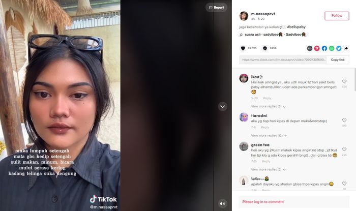 Unggahan video TikTok viral. 