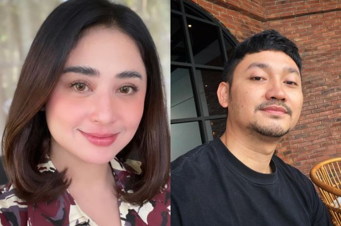 Kolase Foto Dewi Perssik dan Angga Wijaya.