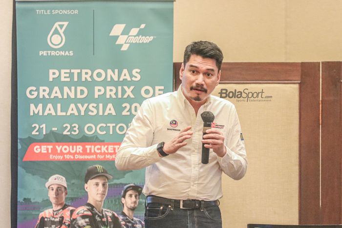 Chief Executive Officer SIC, Azhan Shafriman Hanif, sedang memberikan keterangan kepada awak media saat menghadiri sesi jumpa pers di Hotel Ritz Carlton, Jakarta, 7 September 2022.