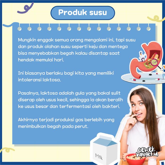 Produk susu bikin perut begah