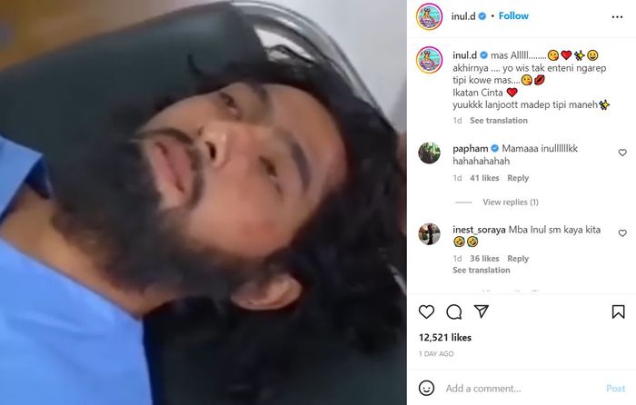 Unggahan Inul Daratista soal Arya Saloka balik ke Ikatan Cinta.