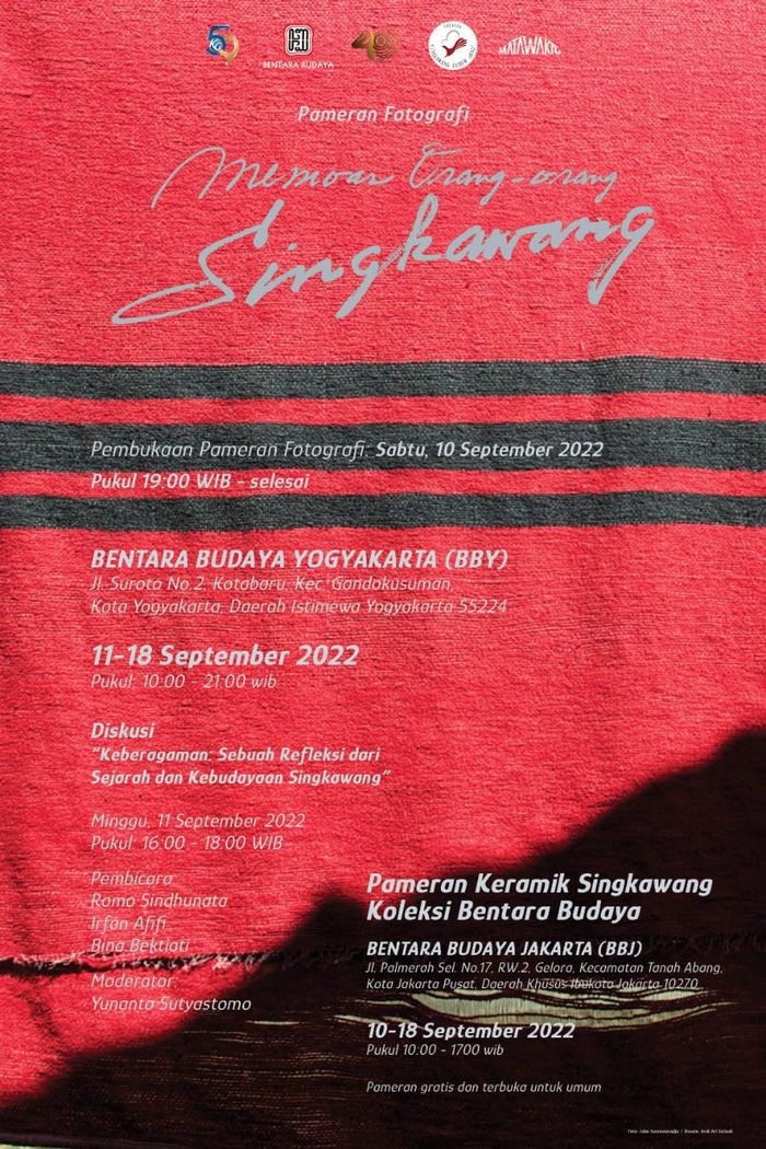 Rayakan HUT ke-40, Bentara Budaya Gelar Pameran Fotografi Memoar Orang-Orang Singkawang dan Koleksi Keramik
