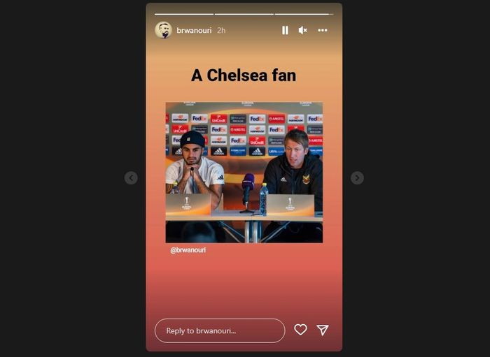 Respons Brwa Nouri setelah Graham Potter ditunjuk menjadi pelatih Chelsea (9/9/2022). 