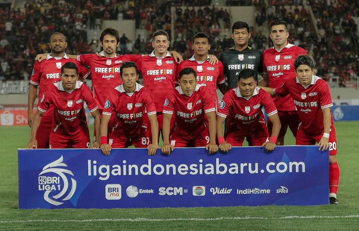 Skuad Persis Solo saat menghadapi Bali United pada pekan ke-10 Liga 1 2022-2023.