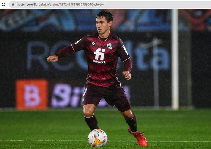 Gelandang Real Sociedad, Martin Zubimendi.