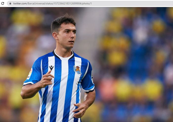 Gelandang Real Sociedad, Martin Zubimendi.