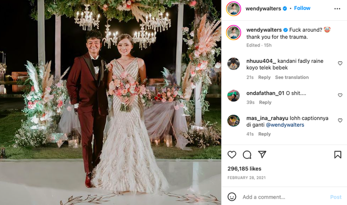 Postingan Wendy Walters