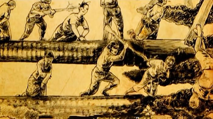 Ilustrasi tekanan fisik dan mental kepada oknum PKI dalam sebuah video dokumenter berjudul Jembatan Bacem: Film Dokumenter Tentang Genosida 1965-1966 di Solo garapan Yayan Wiludiharto yang rilis pertama kali pada tahun 2013.