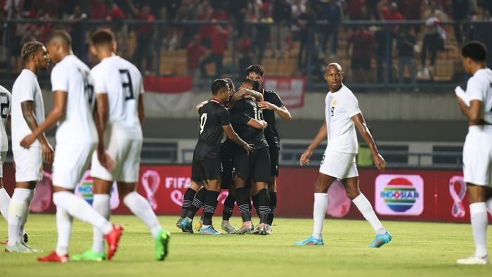 Timnas Indonesia sukses meraih kemenangan melawan Curacao dengan skor 3-2 pada laga FIFA Matchday 2022 di Stadion GBLA, Sabtu (24/9/2022)