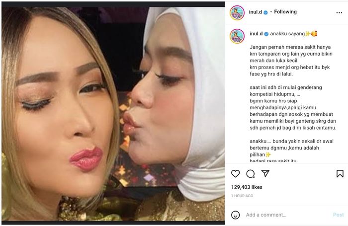 Unggahan Inul Daratista