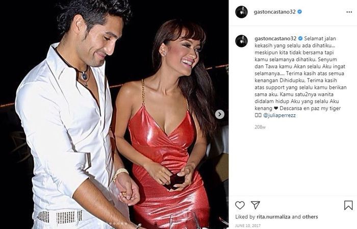 Unggahan Gaston setelah Jupe meninggal