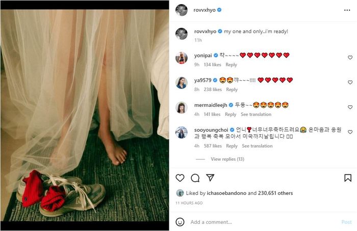 Gong Hyo Jin unggah foto persiapannya sebelum menikah dengan Kevin Oh.