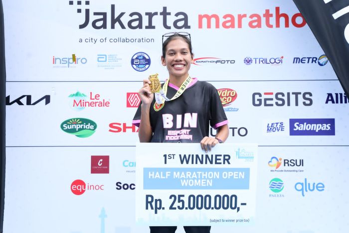 Meriahkan Jakarta Marathon 2022, Odekta Naibaho Jadi yang Tercepat di Kategori Half Marathon