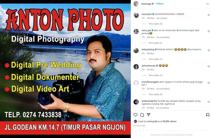Postingan Kaesang Pangarep