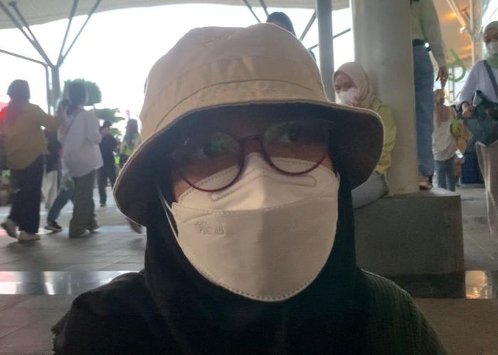 NCTzen asal Surabaya, Mega, ketika ditemui setelah konser NCT 127 hari kedua berakhir di ICE, BSD, Tangerang Selatan, Sabtu (5/11/2022).