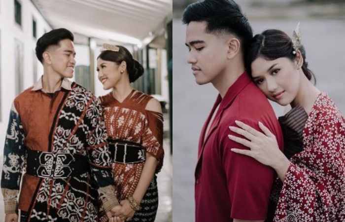 Pose Kaesang Pangarep saat foto prewedding bareng Erina Gudono