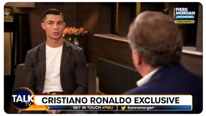 Wawancara Cristiano Ronaldo dengan Piers Morgan yang membongkar aib Man United serta konfliknya dengan Erik ten Hag pada November 2022 silam.