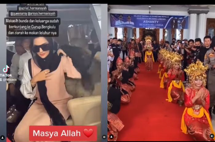 Penyanyi Ashanty memamerkan sosok kakeknya saat pulang ke Bengkulu. 