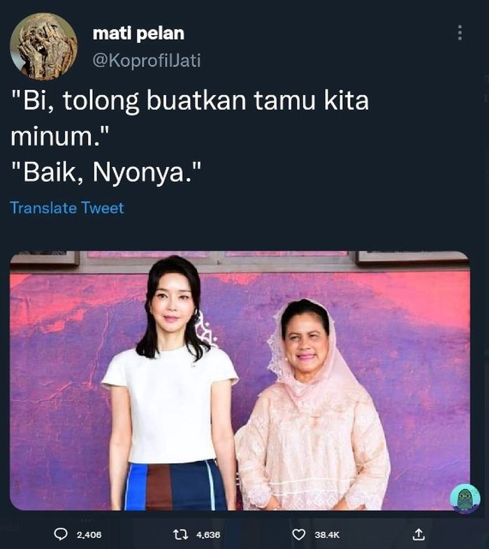 Iriana Jokowi disamakan dengan pembantu oleh seorang netizen
