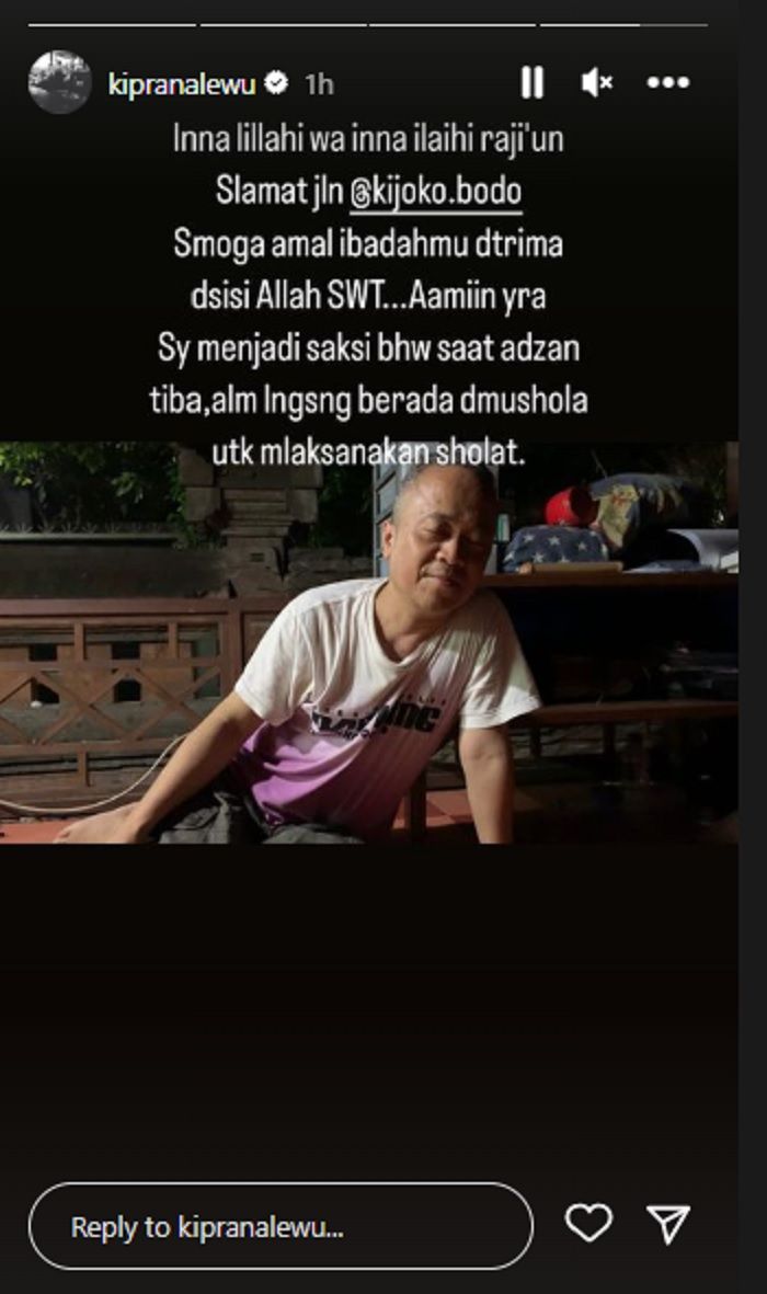 Ki Joko Bodo meninggal dunia.